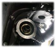 This would be a good time to wipe any debris or buildup off the surface where the gasket will seat.